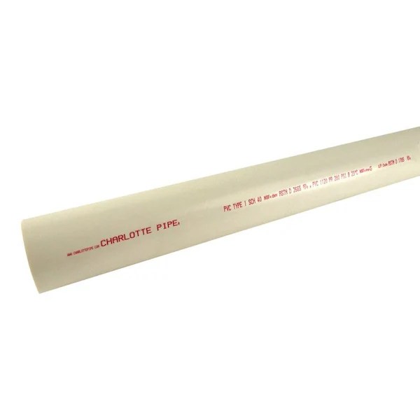 Charlotte Pipe & Foundry Co. 1/2X5 Sch40 Pvc Pipe PVC 04005 1000HC Zoro
